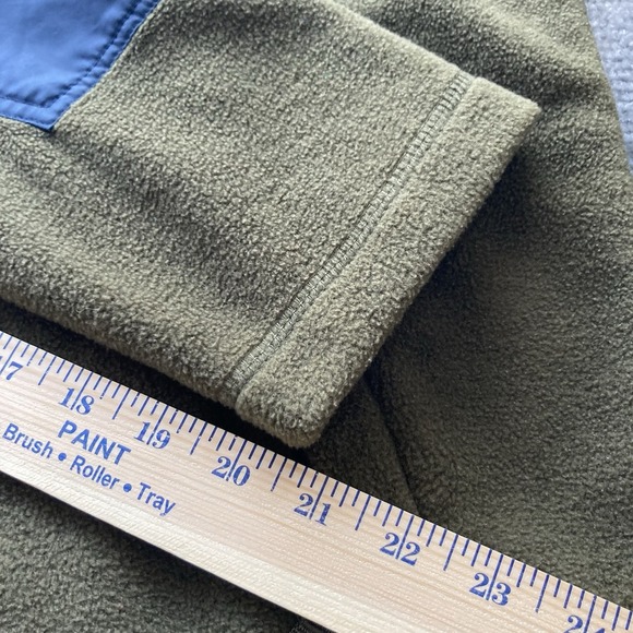 Sonoma Pullover Sweater Gray‎ Black Arctic Fleece Quarter Zip Mens Size XL - Picture 6 of 11